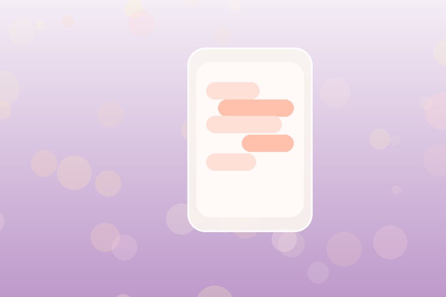 安全聊天气泡与手机界面